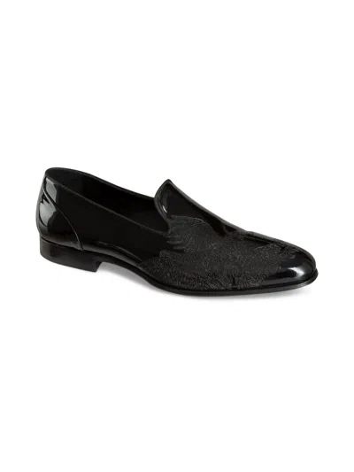 Stefano Ricci Men's Patent Calfskin Dress Shoes In Black