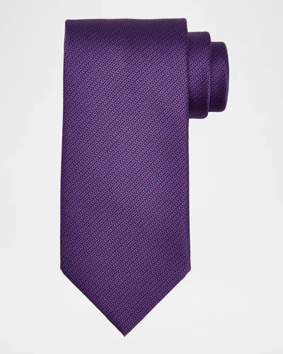 Stefano Ricci Men's Petite Chevron Silk-blend Tie In Purple