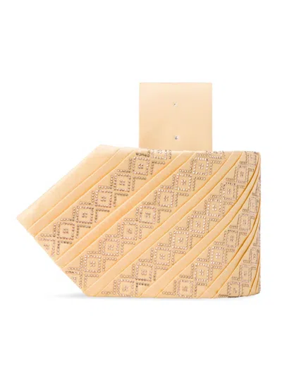 Stefano Ricci Men's Pleated Tie In Brown