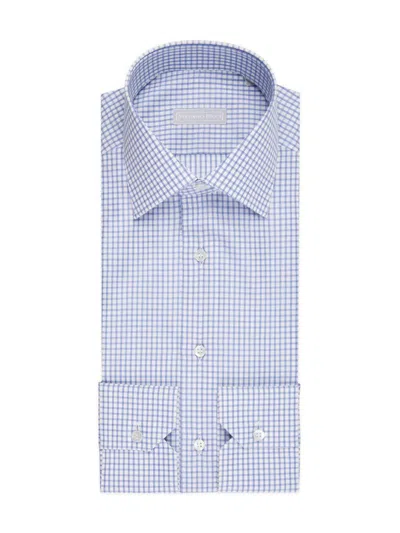 Stefano Ricci Men's Refined Classic Dress Shirt In Blue