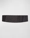 Stefano Ricci Men's Silk And Rhinestone Cummerbund In Black