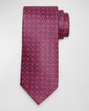 Stefano Ricci Men's Silk Medallion-print Tie In Red