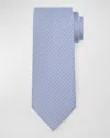 Stefano Ricci Men's Silk Micro-geometric Tie In Blue