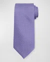 Stefano Ricci Men's Silk Micro-geometric Tie In Purple