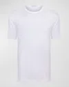 Stefano Ricci Men's Solid Cotton Crewneck T-shirt In White