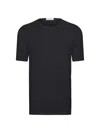 Stefano Ricci Men's Solid Cotton Crewneck T-shirt In Black