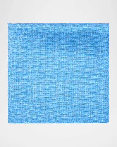 Stefano Ricci Men's Solid Pocket Square In Light Blue