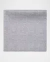 Stefano Ricci Men's Solid Pocket Square In Light Grey