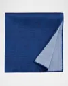 Stefano Ricci Men's Solid Pocket Square In Navy