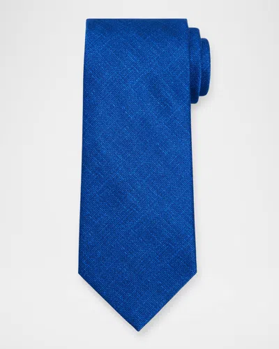 Stefano Ricci Men's Solid Silk Tie In Blue Ricci