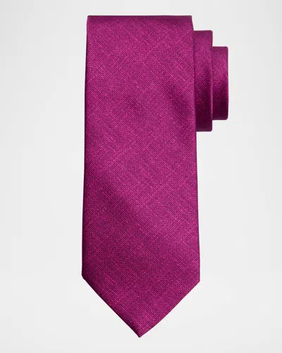 Stefano Ricci Men's Solid Silk Tie In Dark Pink