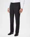 Stefano Ricci Men's Solid Wool Straight-leg Trousers In Black