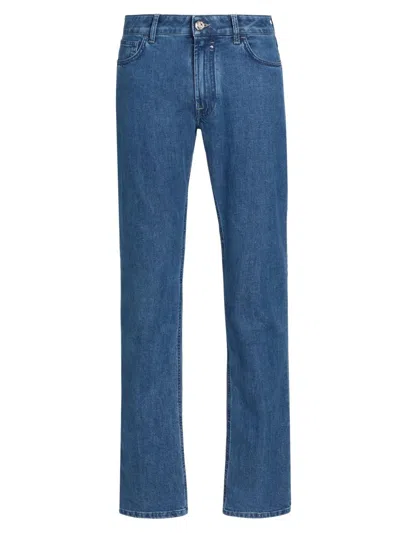 Stefano Ricci Men's Sport Stretch Denim Slim-straight Jeans In Blue