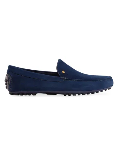 Stefano Ricci Men's Suede Driving Shoes In Blue
