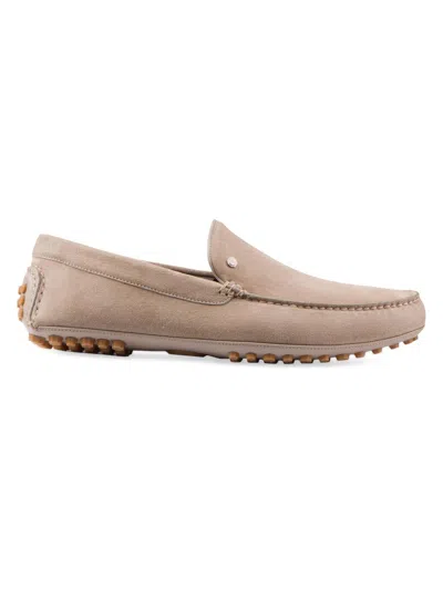 Stefano Ricci Men's Suede Driving Shoes In Neutral