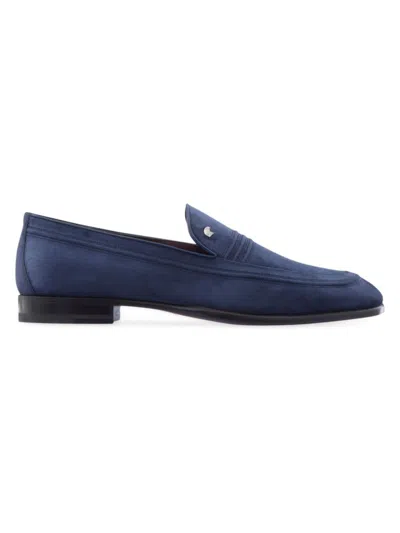Stefano Ricci Men's Suede Loafers In Blue