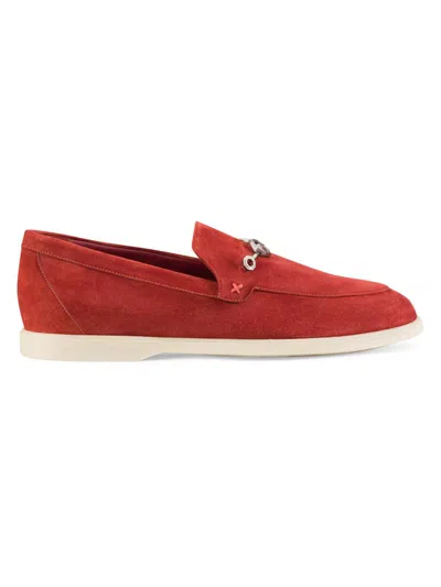 Stefano Ricci Men's Suede Loafers In Red