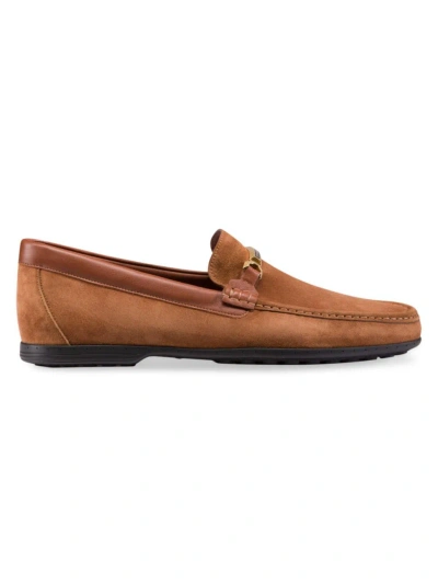 Stefano Ricci Men's Suede Loafers In Brown