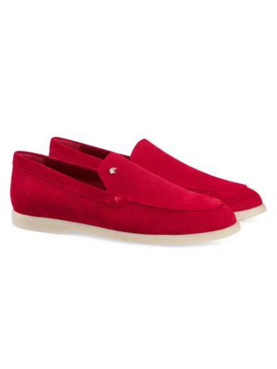 Stefano Ricci Men's Suede Loafers In Red
