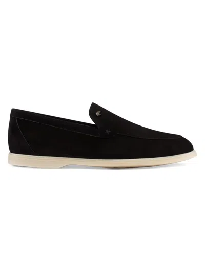 Stefano Ricci Men's Suede Slip-on Loafers In Black