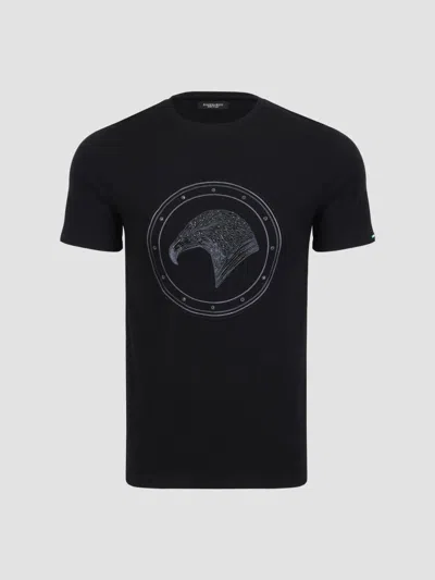 Stefano Ricci Men's Swarovski Crystal Eagle Logo T-shirt In Black