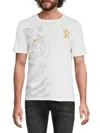 Stefano Ricci Men's Tiger Logo Cotton-modal T-shirt In White