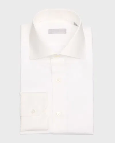 Stefano Ricci Men's Tonal Check Dress Shirt In Blue
