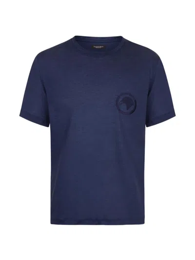 Stefano Ricci Men's T-shirt In Blue