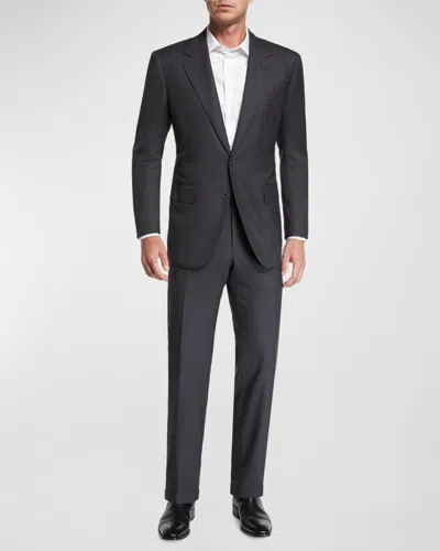 Stefano Ricci Men's Two-piece Solid Wool Suit In Gray
