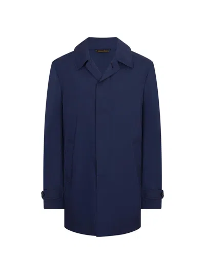 Stefano Ricci Men's Versatile Luxury Lightweight Raincoat In Blue