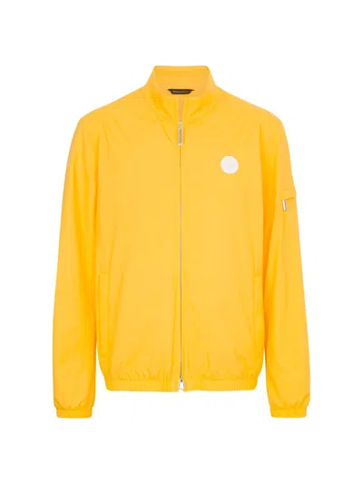 Stefano Ricci Men's Windbreaker Jacket With Zip Closure In Yellow