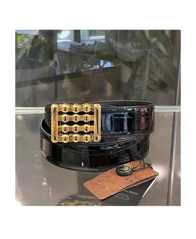 Stefano Ricci Metal Buckle Belt In Black