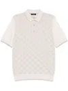 Stefano Ricci Patterned Polo Shirt In Neutrals