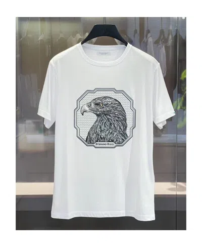 Stefano Ricci Printed Short-sleeved T-shirt In White