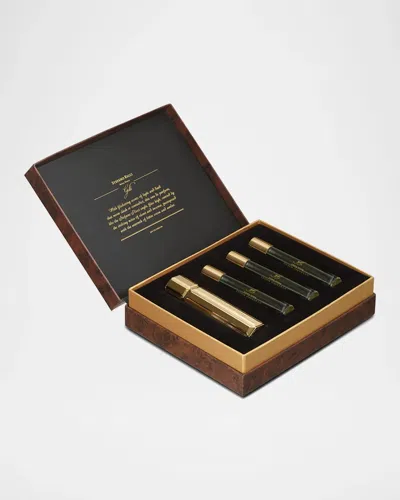 Stefano Ricci Royal Eagle Gold Fragrance Travel Set In Transparent