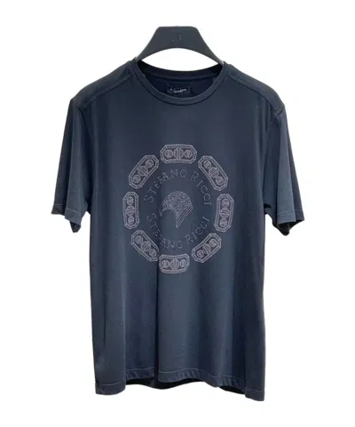 Stefano Ricci Short-sleeved T-shirt In Blue