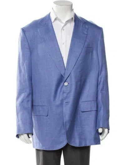 Pre-owned Stefano Ricci Silk Blazer In Blue