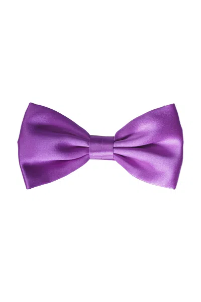 Stefano Ricci Silk Bow Tie In Purple