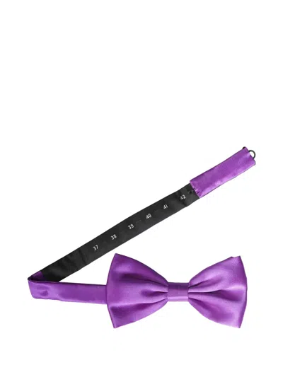 Stefano Ricci Silk Bow Tie In Purple