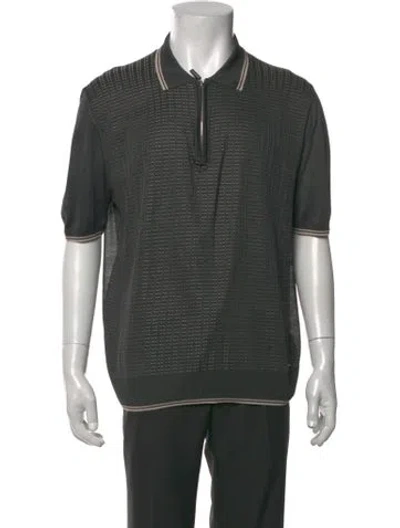 Pre-owned Stefano Ricci Silk Patterned Shirt In Grey