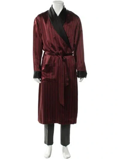 Pre-owned Stefano Ricci Silk Striped Robe In Multi