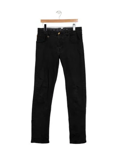 Pre-owned Stefano Ricci Straight-leg Jeans In Black