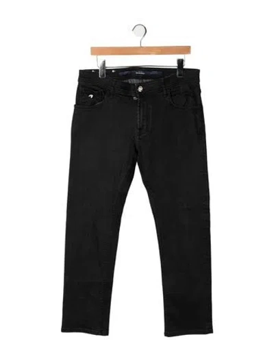 Pre-owned Stefano Ricci Straight-leg Jeans In Black