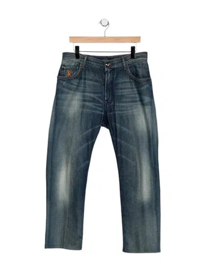 Pre-owned Stefano Ricci Straight-leg Jeans In Blue