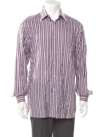 Pre-owned Stefano Ricci Striped Long Sleeve Dress Shirt In Multi