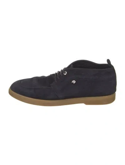 Pre-owned Stefano Ricci Suede Sneakers In Blue