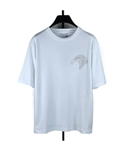 Stefano Ricci T-shirt With Round Neck And Short Sleeves In Blue