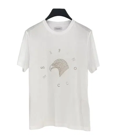 Stefano Ricci T-shirt With Round Neck And Short Sleeves In White