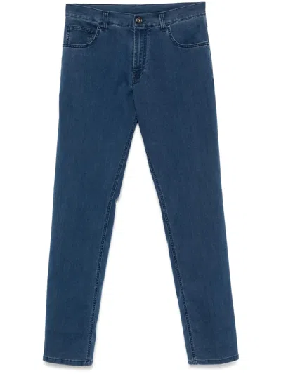 Stefano Ricci Tapered Jeans In Blue