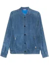 Stefano Ricci Traforat Bomber Jacket In Blue